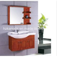 Шкаф для ванной комнаты из массивной древесины / тщета из твёрдой древесины (KD-421)